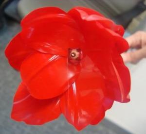 Tulip Merah (Bahan Botol Mineral)